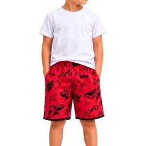 Bermuda Moletinho Estampada Infantil Masculina
